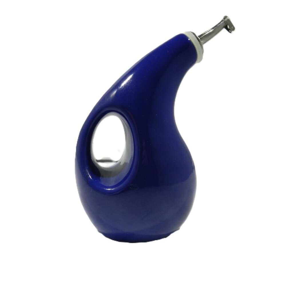 Rachael Ray Blue Glaze Ceramic EVOO Oil  Dispenser